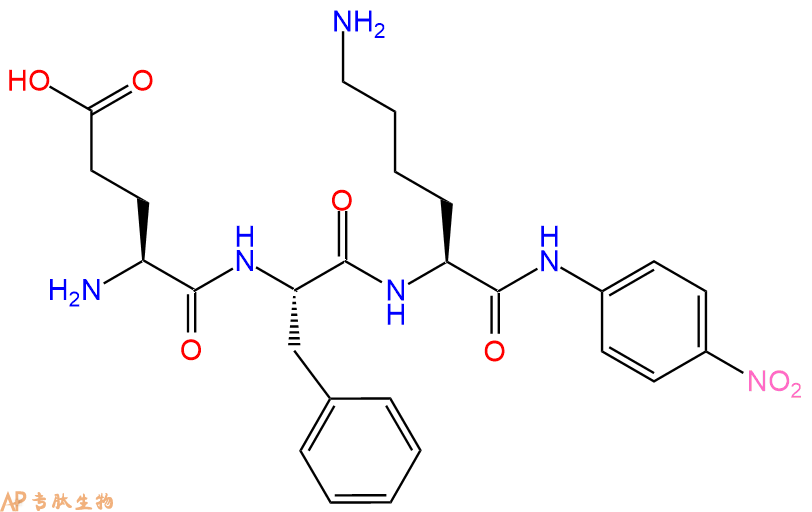 专肽生物产品H2N-Glu-Phe-Lys-pNA