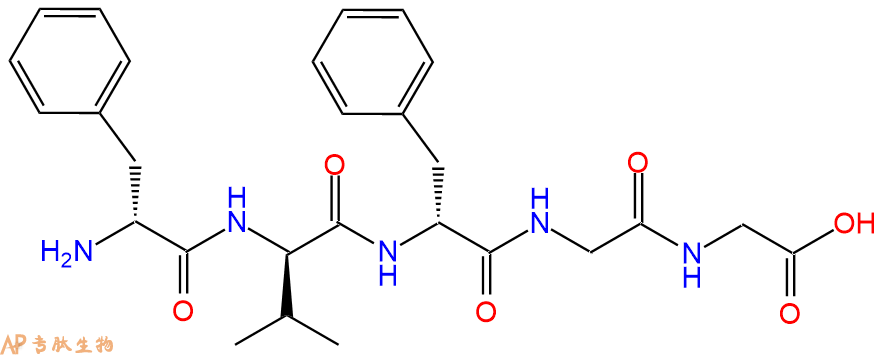 专肽生物产品H2N-DPhe-DVal-DPhe-Gly-Gly-OH