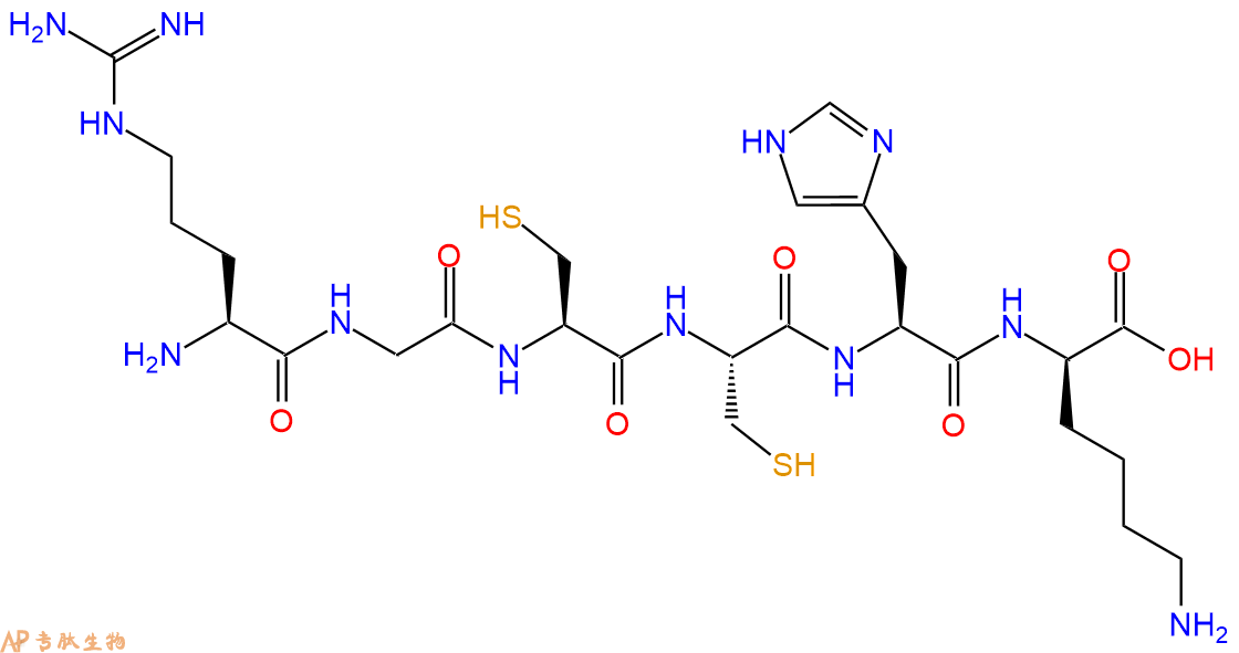 专肽生物产品H2N-Arg-Gly-Cys-Cys-His-DLys-OH