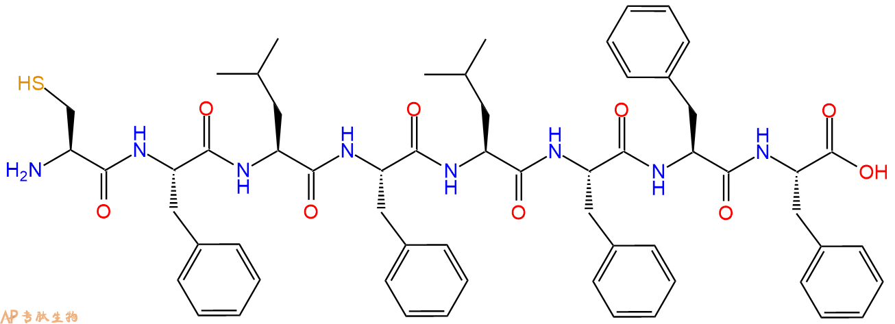 专肽生物产品H2N-Cys-Phe-Leu-Phe-Leu-Phe-Phe-Phe-OH