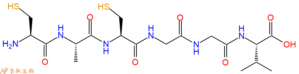 专肽生物产品H2N-Cys-Ala-Cys-Gly-Gly-Val-OH