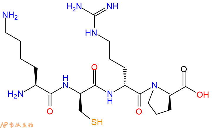 专肽生物产品H2N-Lys-DCys-DArg-DPro-OH