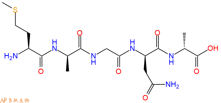 专肽生物产品H2N-Met-DAla-Gly-DAsn-DAla-OH
