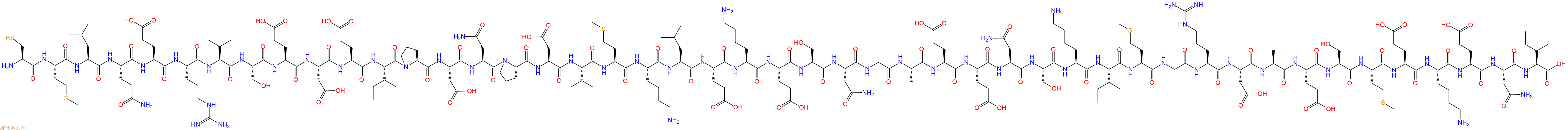 专肽生物产品H2N-Cys-Met-Leu-Gln-Glu-Arg-Val-Ser-Glu-Asp-Glu-Ile-Pro-Asp-Asn-Pro-Asp-Val-Met-Lys-Leu-Glu-Lys-Glu-Ser-Asn-Gly-Ala-Glu-Glu-Asn-Ser-Lys-Ile-Met-Gly-Arg-Asp-Ala-Glu-Ser-Met-Glu-Lys-Glu-Asn-Ile-OH