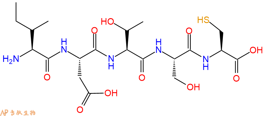 专肽生物产品H2N-Ile-Asp-Thr-Ser-Cys-OH