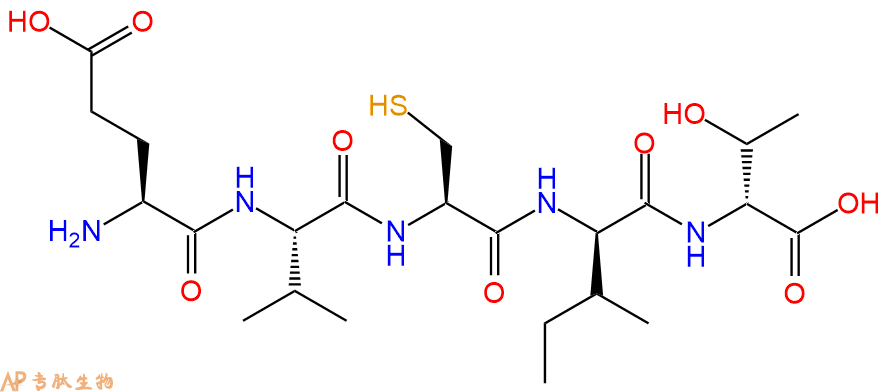 专肽生物产品H2N-Glu-Val-Cys-DIle-DThr-OH