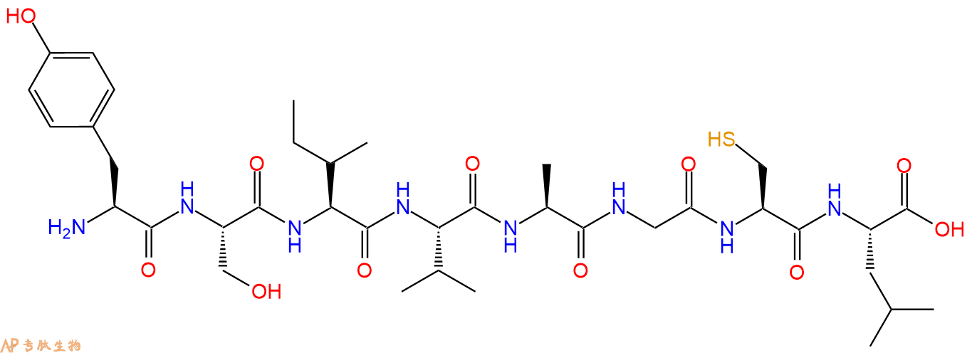 专肽生物产品H2N-Tyr-Ser-Ile-Val-Ala-Gly-Cys-Leu-OH