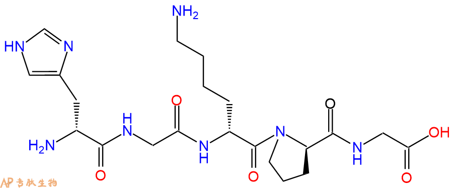 专肽生物产品H2N-DHis-Gly-DLys-DPro-Gly-OH