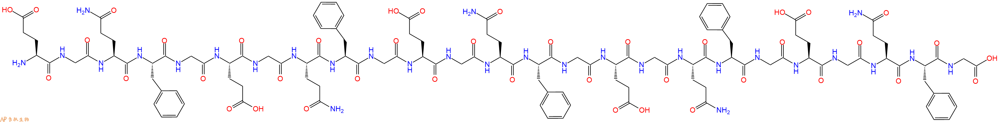 专肽生物产品H2N-Glu-Gly-Gln-Phe-Gly-Glu-Gly-Gln-Phe-Gly-Glu-Gly-Gln-Phe-Gly-Glu-Gly-Gln-Phe-Gly-Glu-Gly-Gln-Phe-Gly-OH