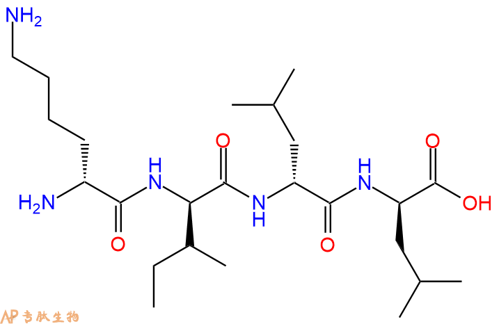 专肽生物产品H2N-DLys-DIle-DLeu-DLeu-OH