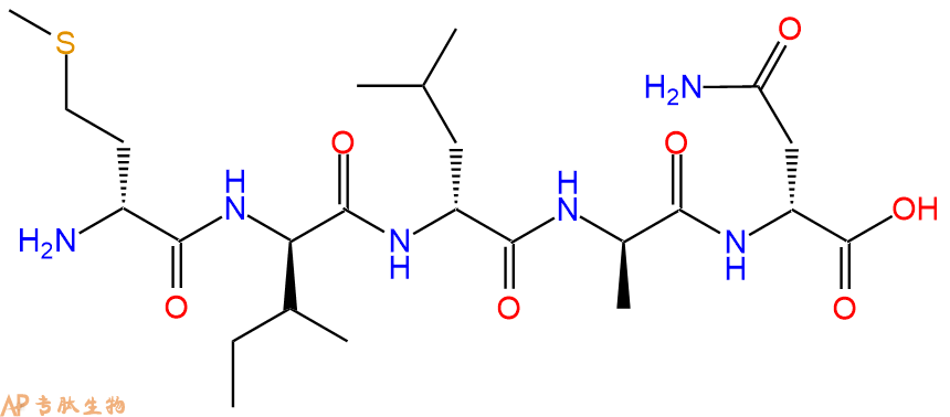 专肽生物产品H2N-DMet-DIle-DLeu-DAla-DAsn-OH