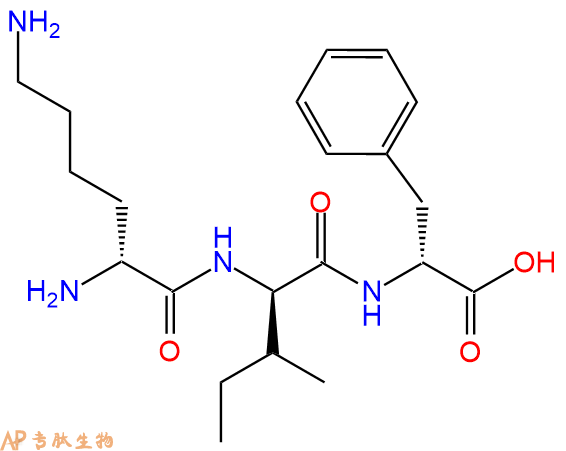 专肽生物产品H2N-DLys-DIle-DPhe-OH