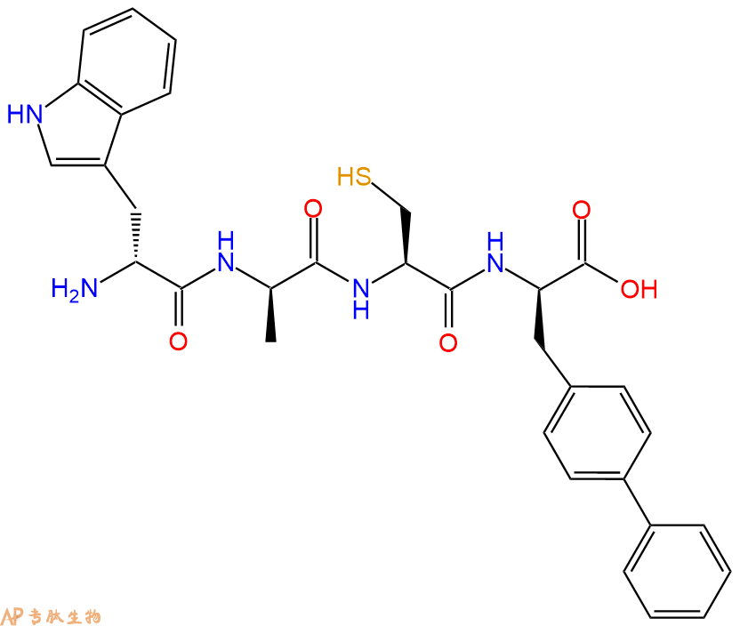 专肽生物产品H2N-DTrp-DAla-Cys-DBip-OH