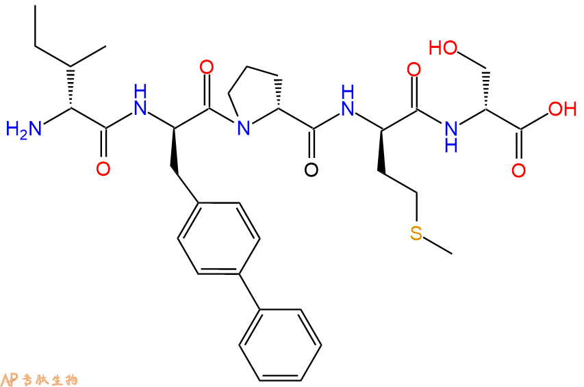 专肽生物产品H2N-DIle-DBip-DPro-DMet-DSer-OH
