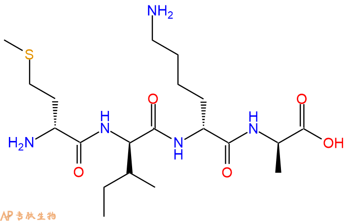 专肽生物产品H2N-DMet-DIle-DLys-DAla-OH