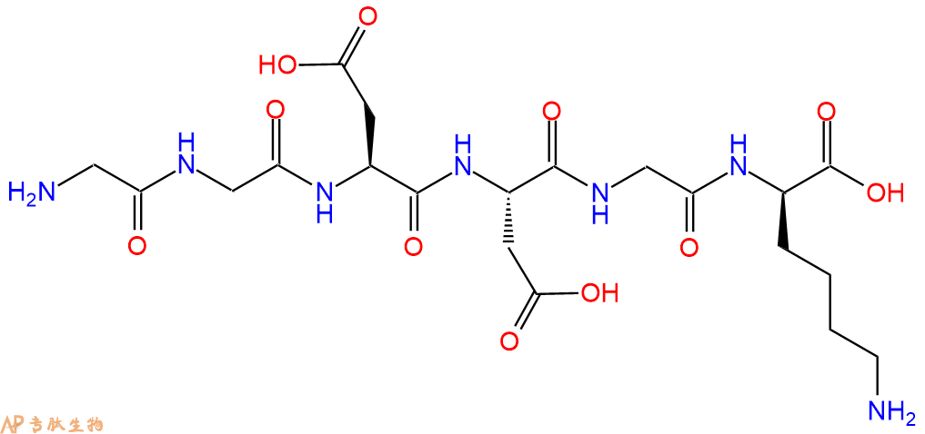 专肽生物产品H2N-Gly-Gly-Asp-Asp-Gly-DLys-OH