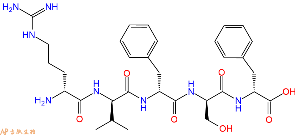 专肽生物产品H2N-DArg-DVal-DPhe-DSer-DPhe-OH