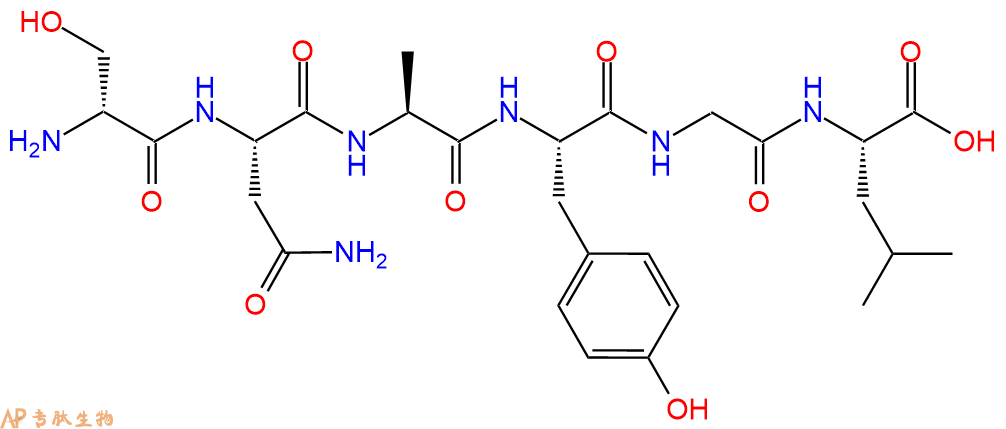 专肽生物产品H2N-DSer-Asn-Ala-Tyr-Gly-Leu-OH