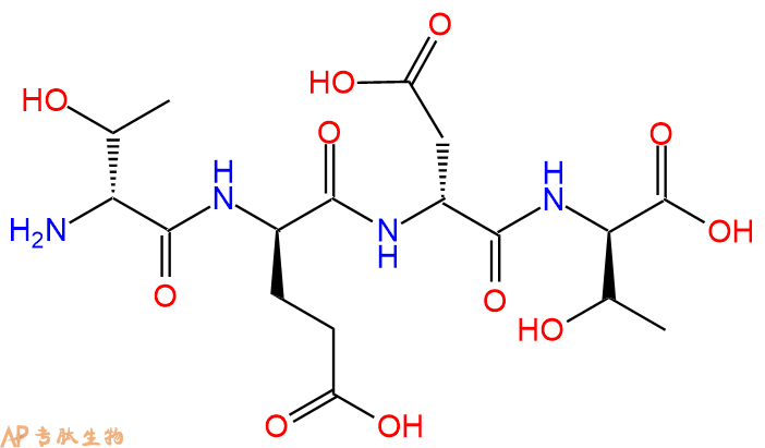 专肽生物产品H2N-DThr-DGlu-DAsp-DThr-OH