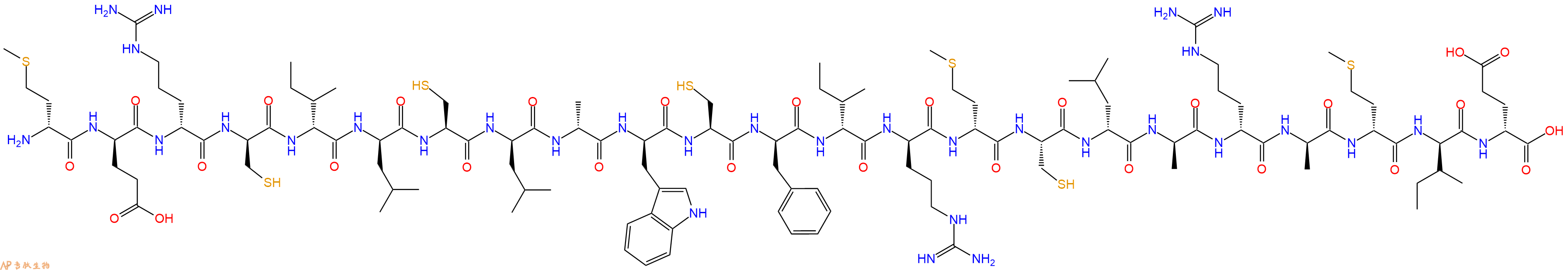 专肽生物产品H2N-DMet-DGlu-DArg-DCys-DIle-DLeu-Cys-DLeu-DAla-DTrp-Cys-DPhe-DIle-DArg-DMet-Cys-DLeu-DAla-DArg-DAla-DMet-DIle-DGlu-OH