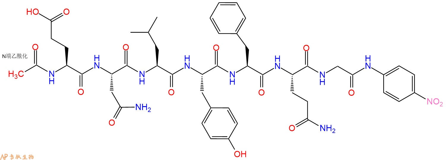 专肽生物产品Ac-Glu-Asn-Leu-Tyr-Phe-Gln-Gly-pNA