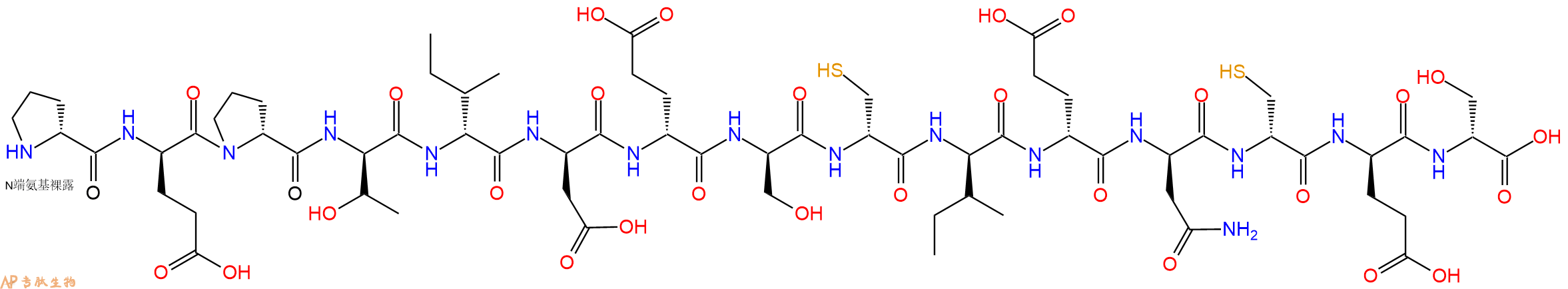 专肽生物产品H2N-DPro-DGlu-DPro-DThr-DIle-DAsp-DGlu-DSer-DCys-DIle-DGlu-DAsn-DCys-DGlu-DSer-OH