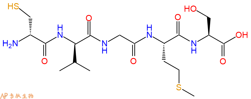 专肽生物产品H2N-DCys-DVal-Gly-Met-Ser-OH