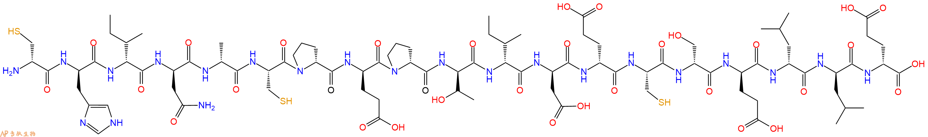 专肽生物产品H2N-DCys-DHis-DIle-DAsn-DAla-Cys-DPro-DGlu-DPro-DThr-DIle-DAsp-DGlu-Cys-DSer-DGlu-DLeu-DLeu-DGlu-OH