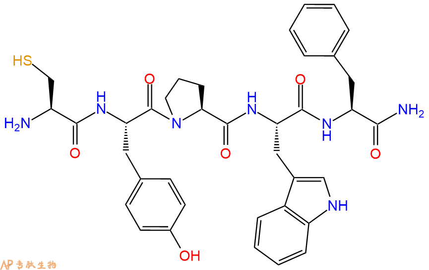 专肽生物产品H2N-Cys-Tyr-Pro-Trp-Phe-CONH2