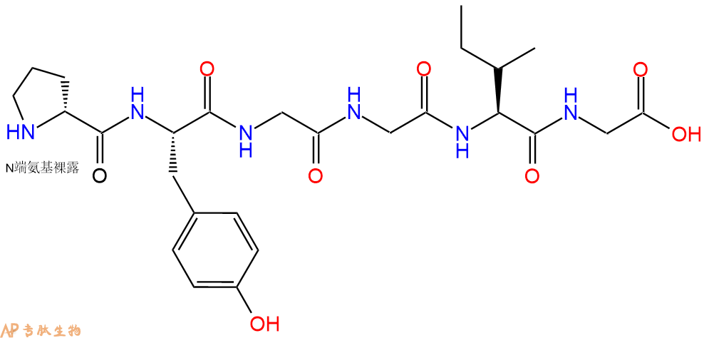 专肽生物产品H2N-DPro-Tyr-Gly-Gly-Ile-Gly-OH