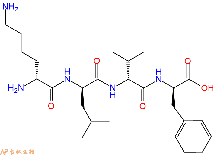 专肽生物产品H2N-DLys-DLeu-DVal-DPhe-OH