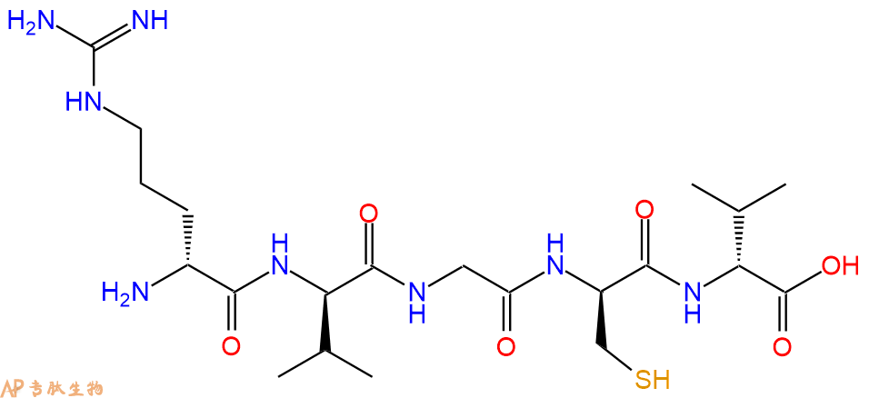 专肽生物产品H2N-DArg-DVal-Gly-DCys-DVal-OH