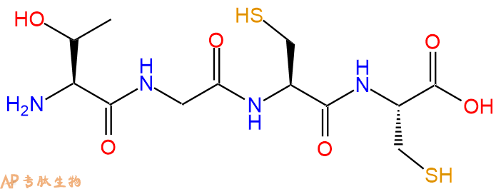 专肽生物产品H2N-Thr-Gly-Cys-Cys-OH