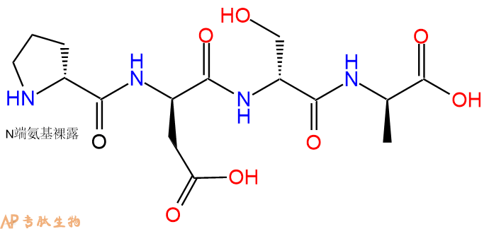 专肽生物产品H2N-DPro-DAsp-DSer-DAla-OH