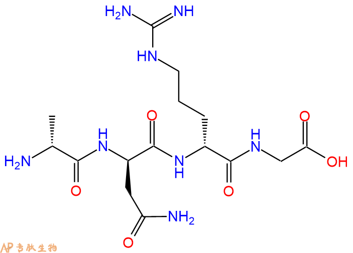 专肽生物产品H2N-DAla-DAsn-DArg-Gly-OH