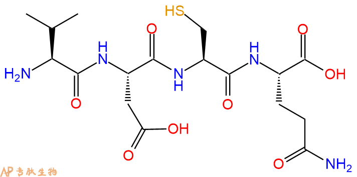 专肽生物产品H2N-Val-Asp-Cys-Gln-OH