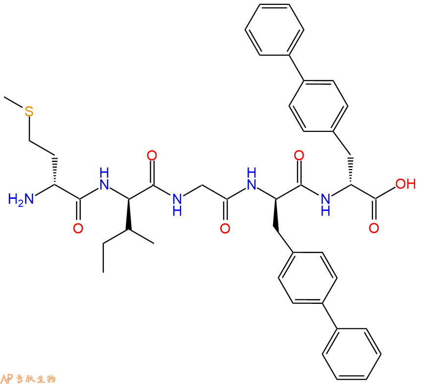 专肽生物产品H2N-DMet-DIle-Gly-DBip-DBip-OH