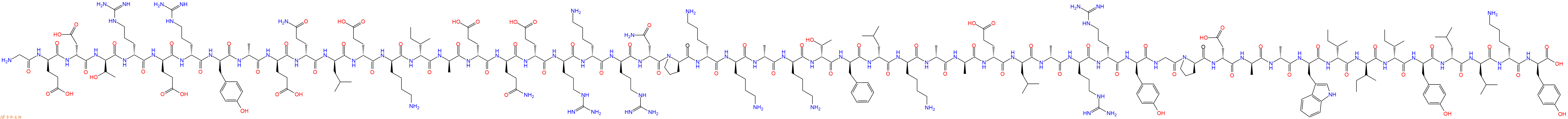 专肽生物产品H2N-Gly-DGlu-DAsp-DThr-DArg-DGlu-DArg-DTyr-DAla-DGlu-DGln-DLeu-DGlu-DLys-DIle-DAla-DGlu-DGln-DGlu-DArg-DLys-DArg-DAsn-DPro-DLys-DLys-DAla-DLys-DThr-DPhe-DLeu-DLys-DAla-DAla-DGlu-DLeu-DAla-DArg-DArg-DTyr-Gly-DPro-DAsp-DAla-DAla-DTrp-DIle-DIle-DIle-DTyr-DLeu