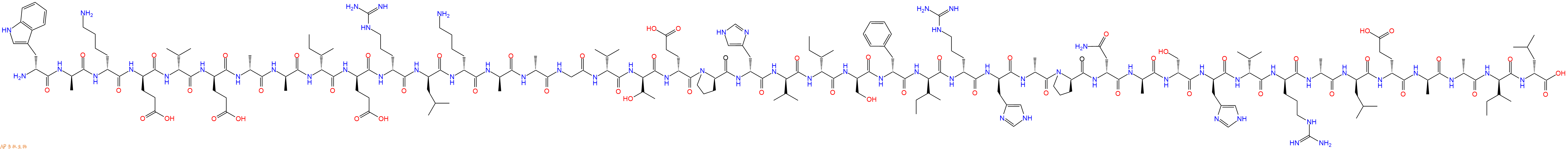 专肽生物产品H2N-DTrp-DAla-DLys-DGlu-DVal-DGlu-DAla-DAla-DIle-DGlu-DArg-DLeu-DLys-DAla-DAla-Gly-DVal-DThr-DGlu-DPro-DHis-DVal-DIle-DSer-DPhe-DIle-DArg-DHis-DAla-DPro-DAsn-DAla-DSer-DHis-DVal-DArg-DAla-DLeu-DGlu-DAla-DAla-DIle-DLeu-OH