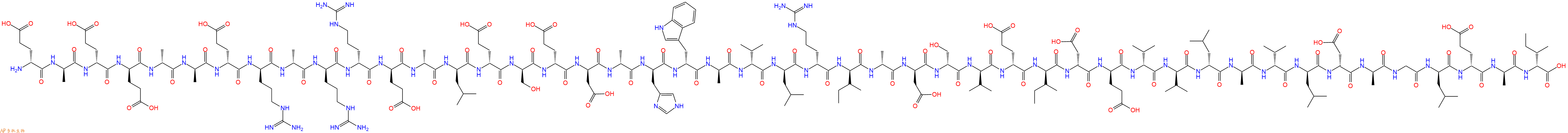 专肽生物产品H2N-DGlu-DAla-DGlu-DGlu-DAla-DAla-DGlu-DArg-DAla-DArg-DArg-DGlu-DAla-DLeu-DGlu-DSer-DGlu-DAsp-DAla-DHis-DTrp-DAla-DVal-DLeu-DArg-DIle-DAla-DAsp-DSer-DVal-DGlu-DIle-DAsp-DGlu-DVal-DVal-DLeu-DAla-DVal-DLeu-DAsp-DAla-Gly-DLeu-DGlu-DAla-DIle-OH