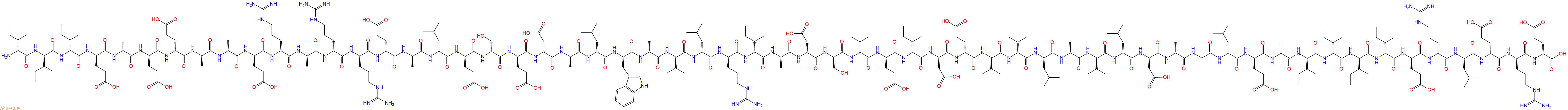 专肽生物产品H2N-DIle-DIle-DIle-DGlu-DAla-DGlu-DGlu-DAla-DAla-DGlu-DArg-DAla-DArg-DArg-DGlu-DAla-DLeu-DGlu-DSer-DGlu-DAsp-DAla-DLeu-DTrp-DAla-DVal-DLeu-DArg-DIle-DAla-DAsp-DSer-DVal-DGlu-DIle-DAsp-DGlu-DVal-DVal-DLeu-DAla-DVal-DLeu-DAsp-DAla-Gly-DLeu-DGlu-DAla-DIle-DIl