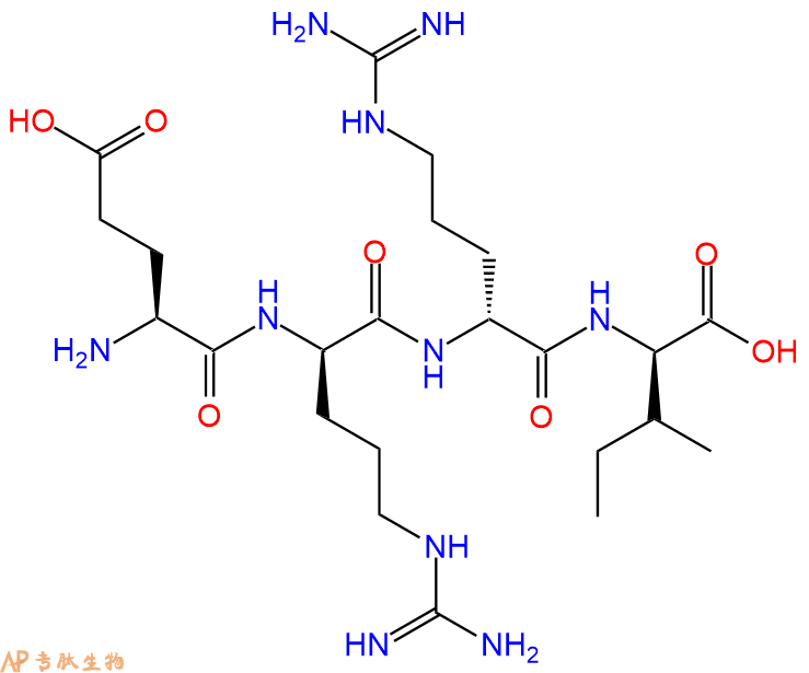 专肽生物产品H2N-Glu-DArg-DArg-DIle-OH