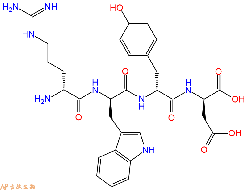 专肽生物产品H2N-DArg-DTrp-DTyr-DAsp-OH
