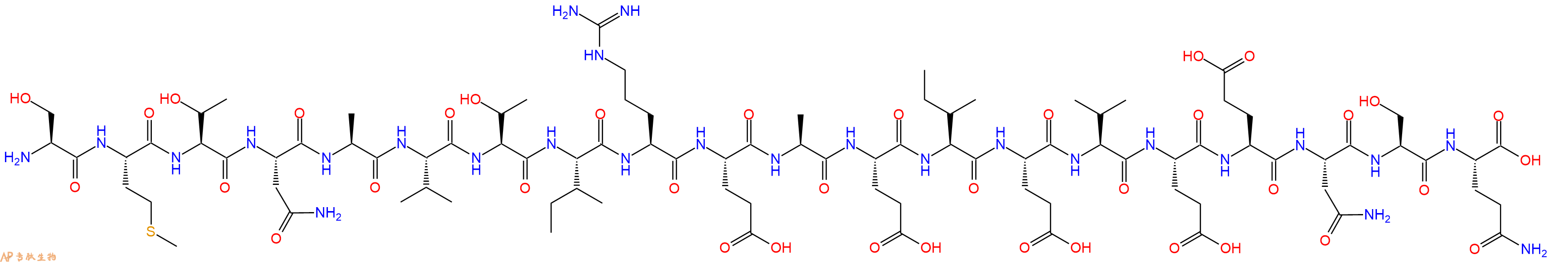 专肽生物产品H2N-Ser-Met-Thr-Asn-Ala-Val-Thr-Ile-Arg-Glu-Ala-Glu-Ile-Glu-Val-Glu-Glu-Asn-Ser-Gln-OH