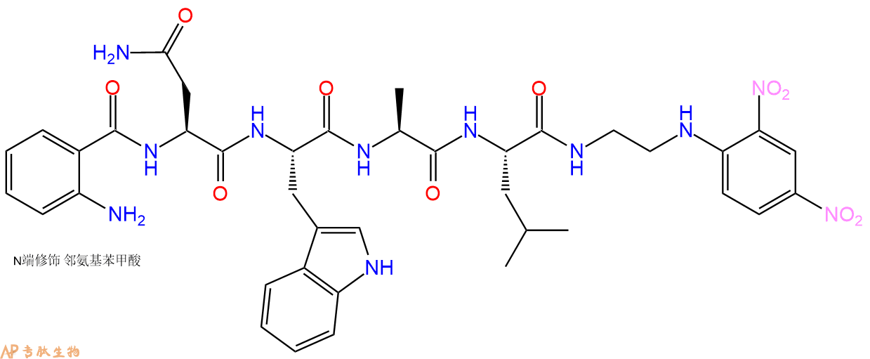 专肽生物产品Abz-Asn-Trp-Ala-Leu-EDDnp