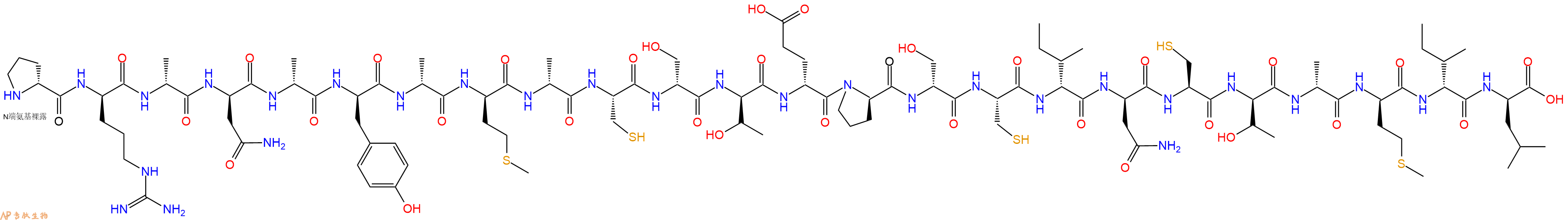 专肽生物产品H2N-DPro-DArg-DAla-DAsn-DAla-DTyr-DAla-DMet-DAla-Cys-DSer-DThr-DGlu-DPro-DSer-Cys-DIle-DAsn-Cys-DThr-DAla-DMet-DIle-DLeu-OH