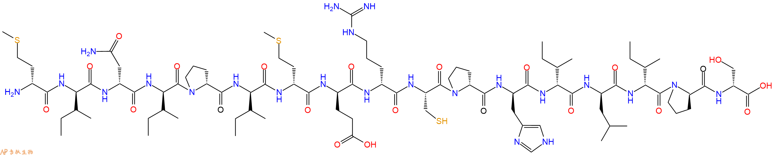 专肽生物产品H2N-DMet-DIle-DAsn-DIle-DPro-DIle-DMet-DGlu-DArg-Cys-DPro-DHis-DIle-DLeu-DIle-DPro-DSer-OH