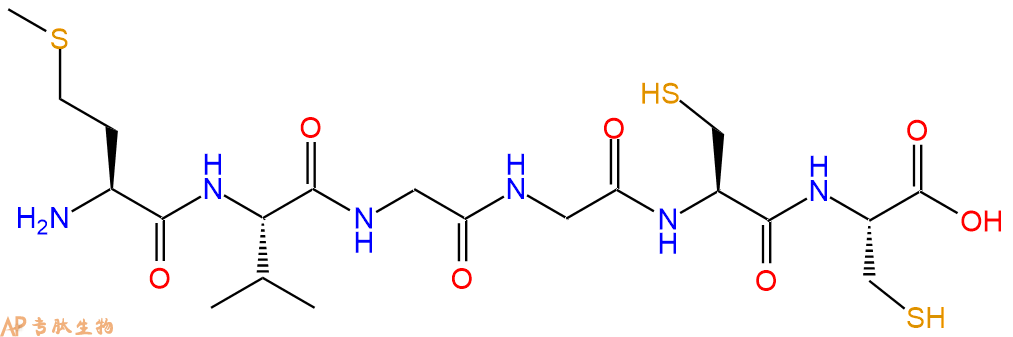 专肽生物产品H2N-Met-Val-Gly-Gly-Cys-Cys-OH