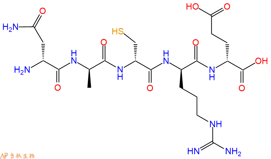 专肽生物产品H2N-DAsn-DAla-DCys-DArg-DGlu-OH