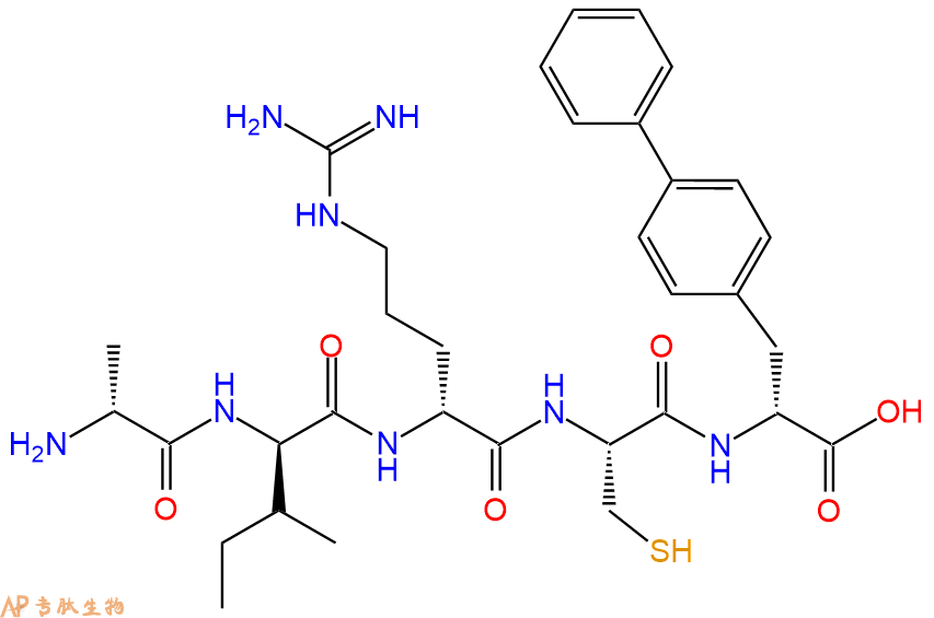 专肽生物产品H2N-DAla-DIle-DArg-Cys-DBip-OH